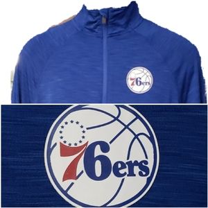 PHILADELPHIA 76ERS Men's '47 Forward Evolve 1/4 Zip Shirt Size S